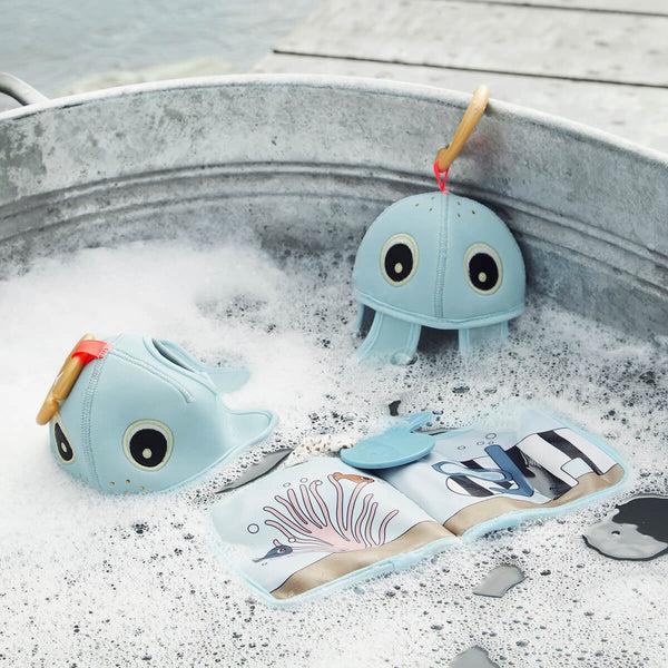 Done By Deer Bath Time Activity Toy - Wally - Blue