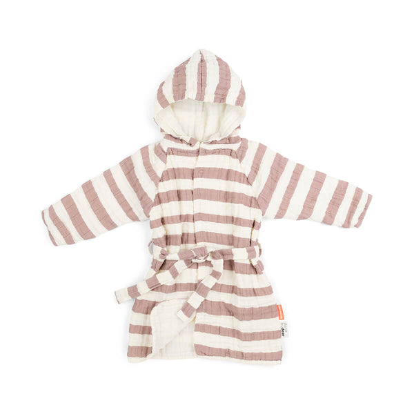 done by deer Bathrobe 3-4 years - Stripes - Powder