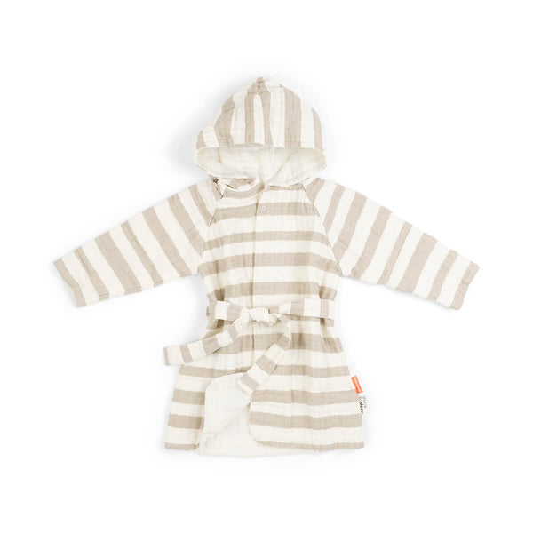 done by deer Bathrobe 3-4 years - Stripes - Sand