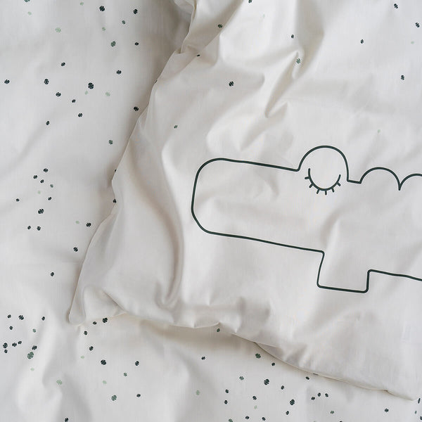Done By Deer Bedlinen Baby - Croco - Beige