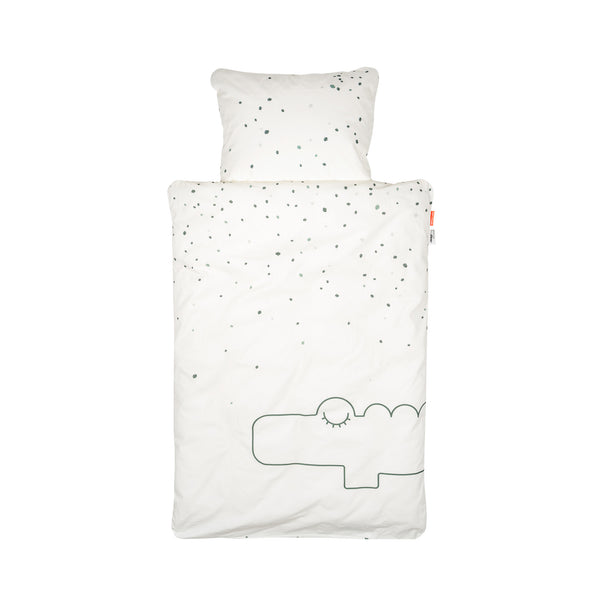 done by deer Bedlinen baby - Croco - Beige