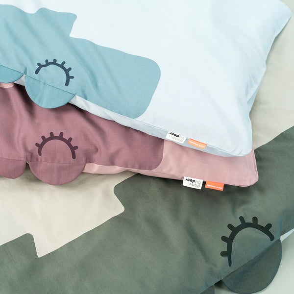 Done By Deer Bedlinen Junior - Sleepy Croco - Powder