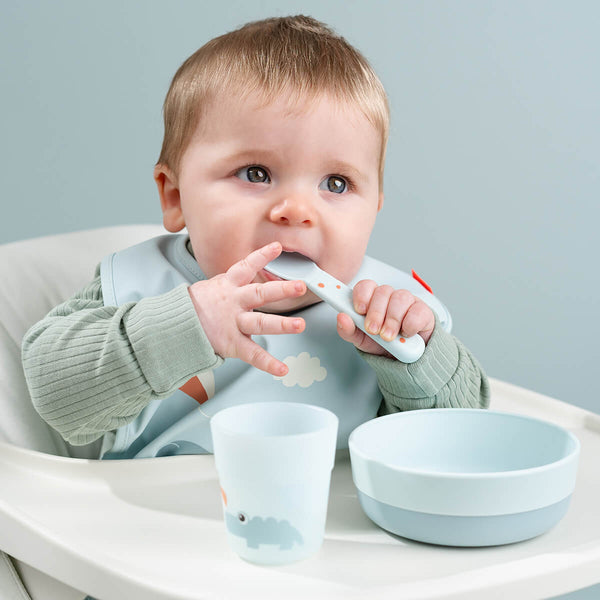 Done By Deer Bib W/velcro - Playground - Powder