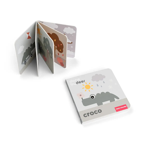 Done By Deer Board Book Seasons - Croco Colour - Mix