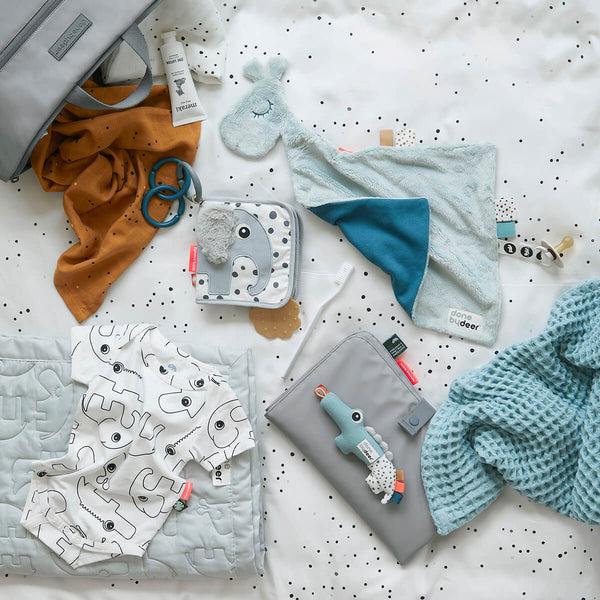 Done By Deer Burp Cloth 2-pack - Dreamy Dots - Mustard