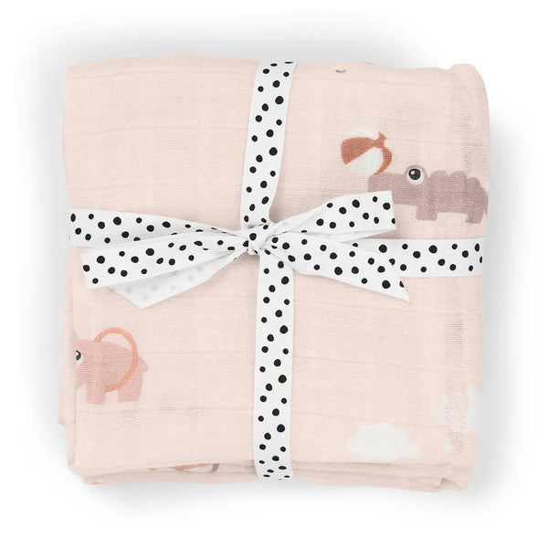 done by deer Burp cloth 2-pack - Playground - Powder