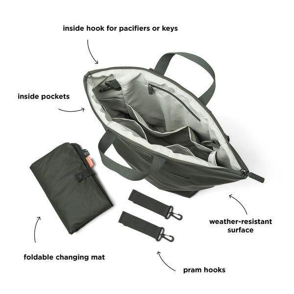 Done By Deer Changing Backpack - Green