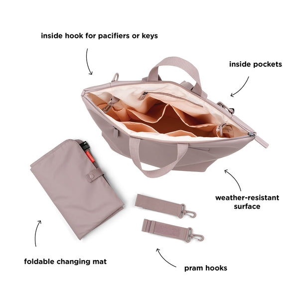 Done By Deer Changing Backpack - Powder