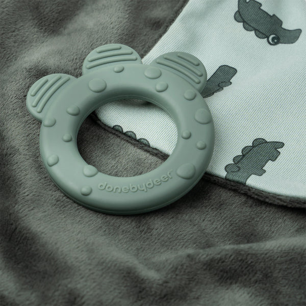 Done By Deer Comfort Teether - Croco - Green