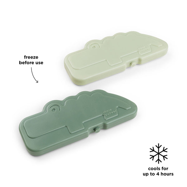 Done By Deer Cooling Element 2-pack - Croco - Green