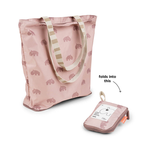 done by deer Foldable tote bag - Ozzo - Powder