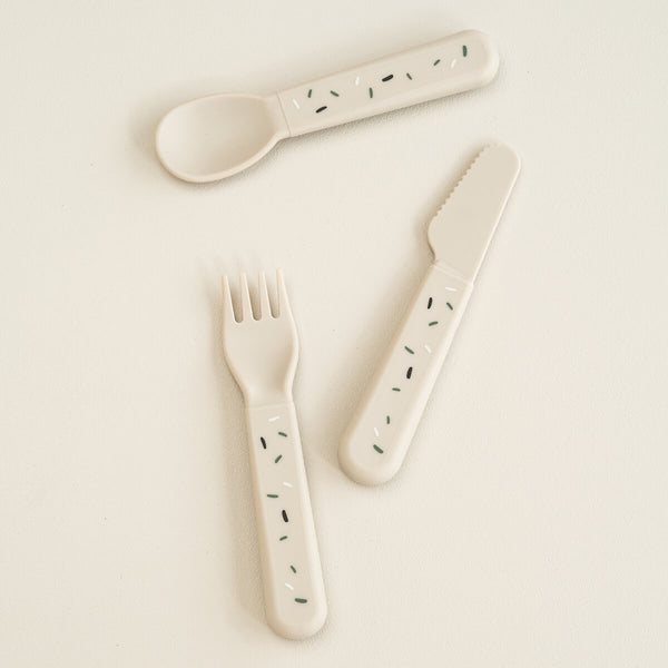 Done By Deer Foodie Cutlery Set - Confetti - Sand