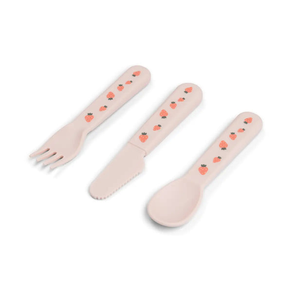 Done By Deer Foodie Cutlery Set - Tiny Farm - Powder