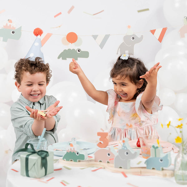 Done By Deer Foodie Dinner Set - Celebration - Blue