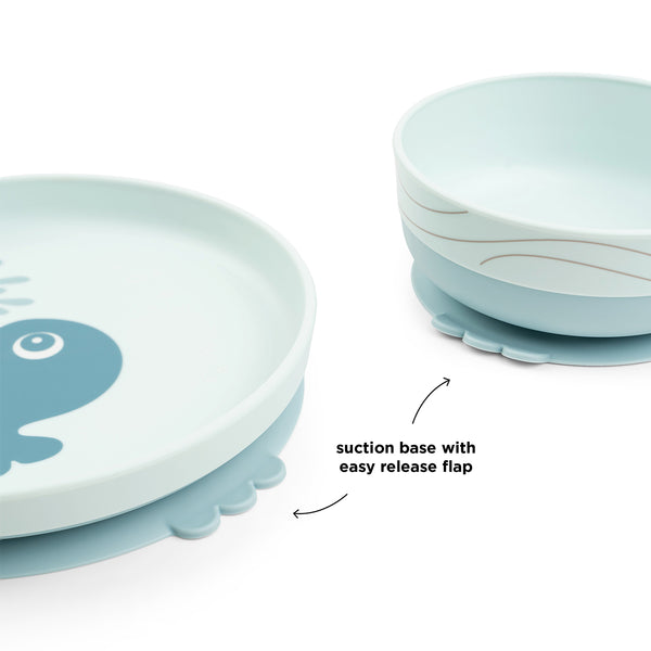 Done By Deer Foodie Dinner Set - Wally - Blue