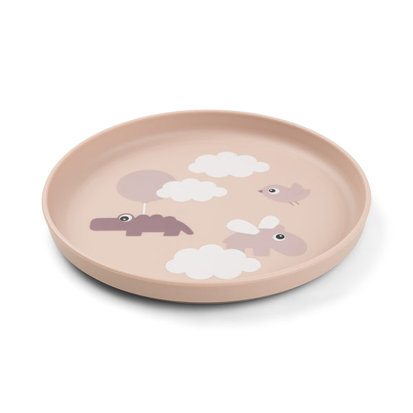 Done By Deer Foodie Plate - Happy Clouds - Powder