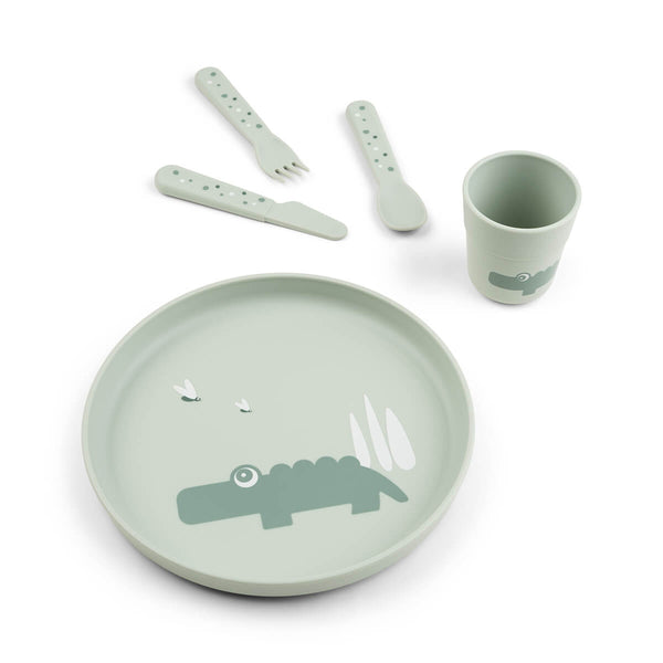 done by deer Foodie plate set - Croco - Green