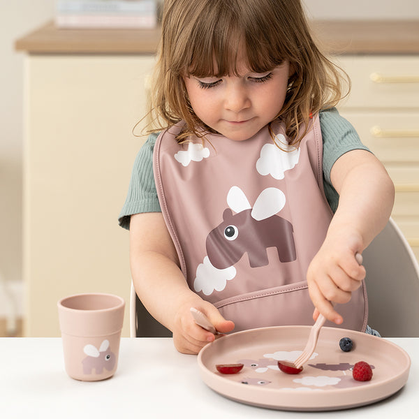 Done By Deer Foodie Plate Set - Happy Clouds - Powder