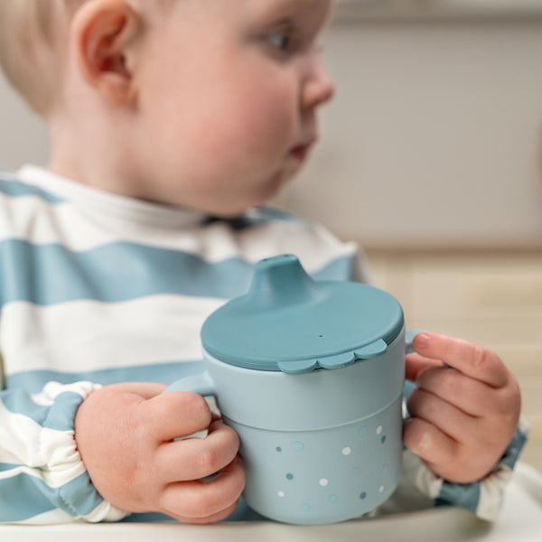 Done By Deer Foodie Spout Cup - Happy Dots - Blue