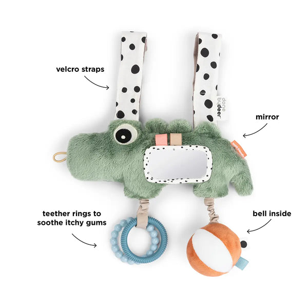 Done By Deer Hanging Activity Toy - Croco - Green
