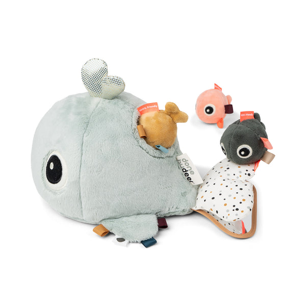 Done By Deer Hide & Seek Activity Toy - Wally - Blue