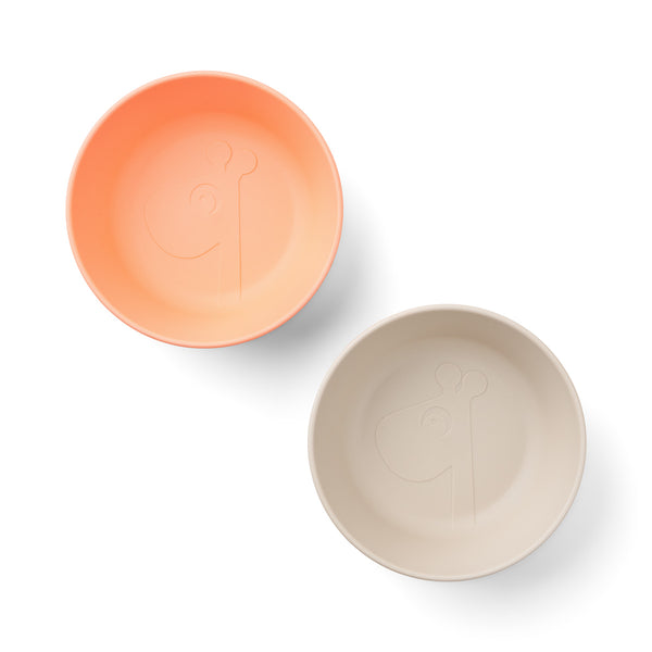 Done By Deer Kiddish Bowl 2-pack - Raffi - Sand/Coral