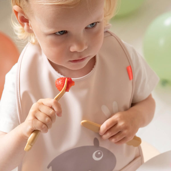 Done By Deer Kiddish Cutlery Set - Deer Friends - Blue