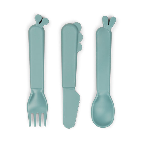 done by deer Kiddish cutlery set - Deer friends - Blue