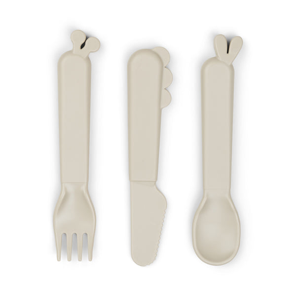 done by deer Kiddish cutlery set - Deer friends - Sand