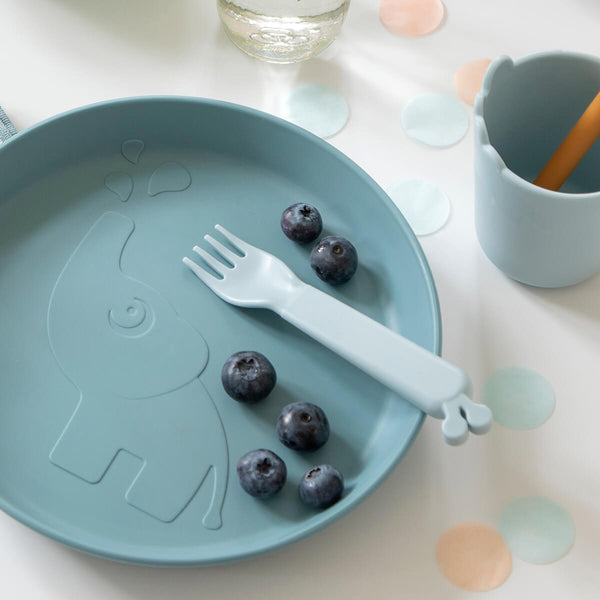 Done By Deer Kiddish Fork 4-pack - Raffi - Blue