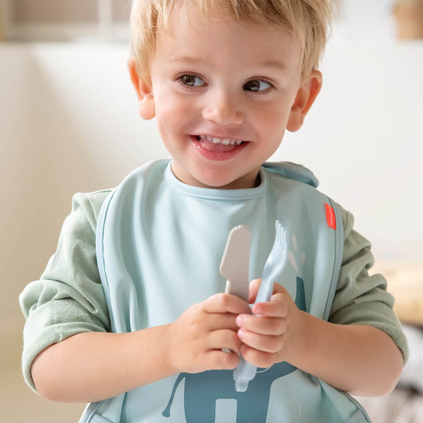 Done By Deer Kiddish Fork 4-pack - Raffi - Blue