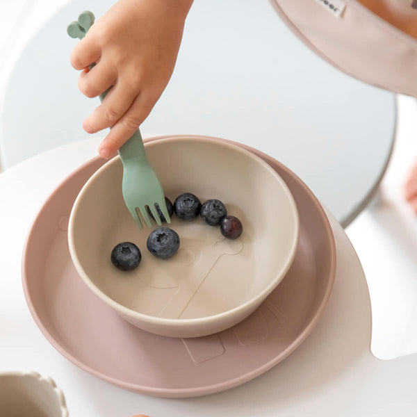 Done By Deer Kiddish Fork 4-pack - Raffi - Green