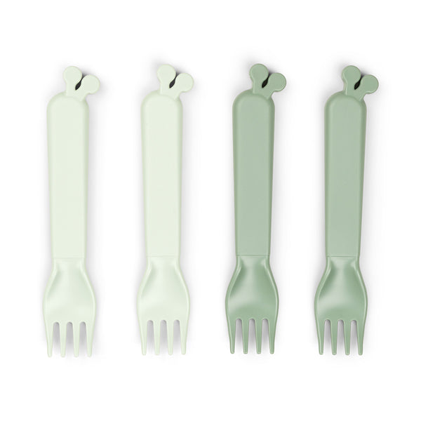 done by deer Kiddish fork 4-pack - Raffi - Green