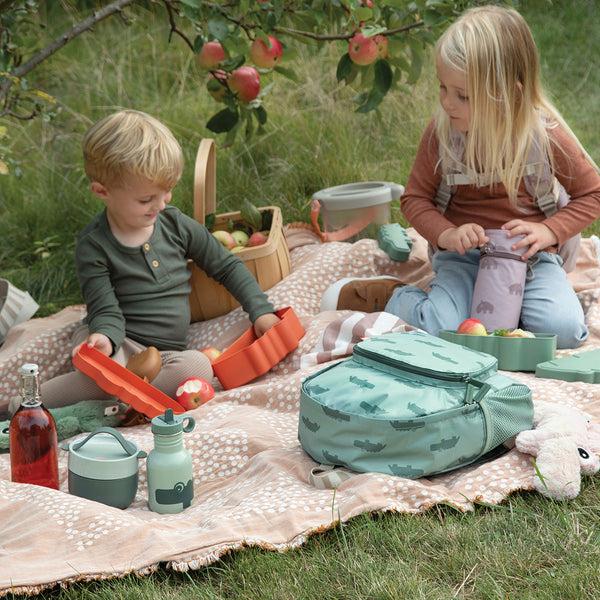 Done By Deer Kiddish Lunch Box - Croco - Papaya