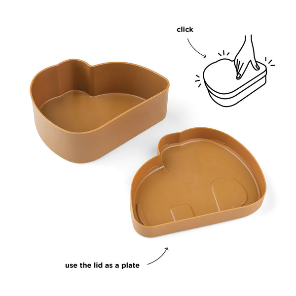 Done By Deer Kiddish Lunch Box - Elphee - Mustard