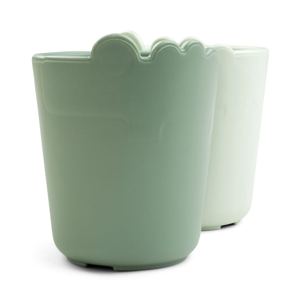 Done By Deer Kiddish Mini Mug 2-pack - Croco - Green