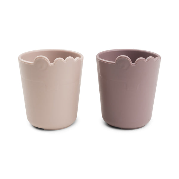 done by deer Kiddish mini mug 2-pack - Croco - Powder