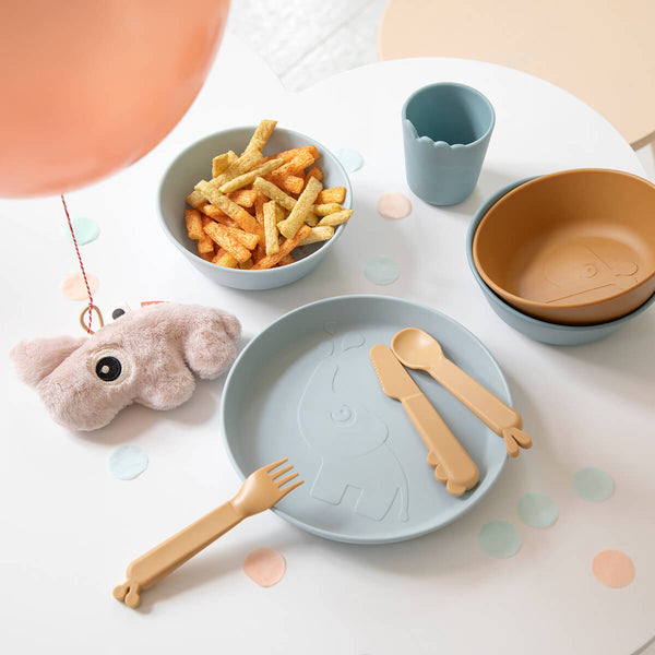 Done By Deer Kiddish Mini Mug - Croco - Blue