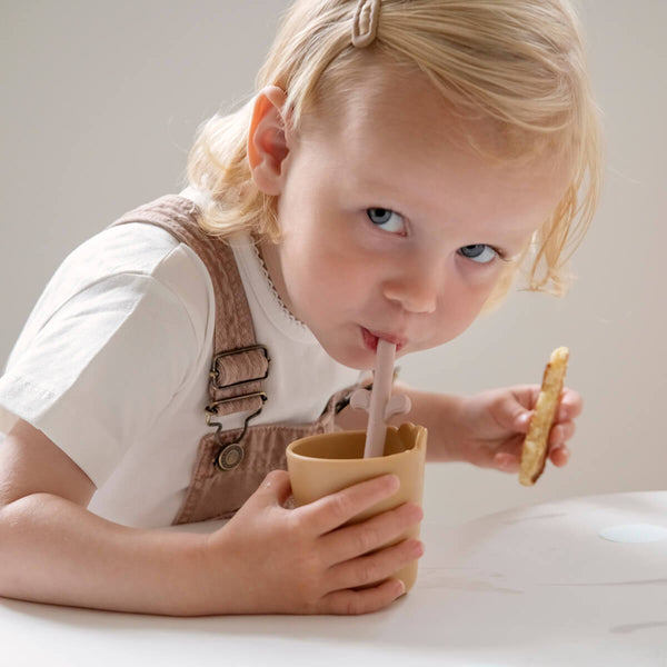 Done By Deer Kiddish Mini Mug - Croco - Mustard