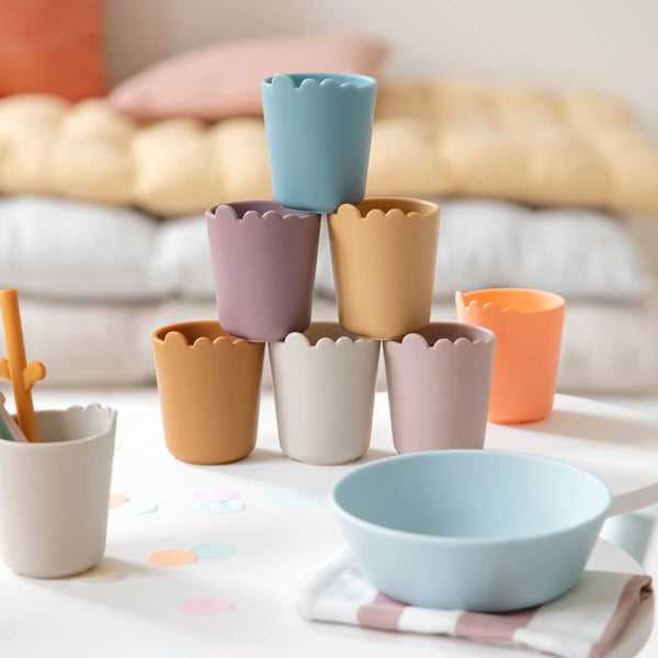 Done By Deer Kiddish Mini Mug - Croco - Mustard