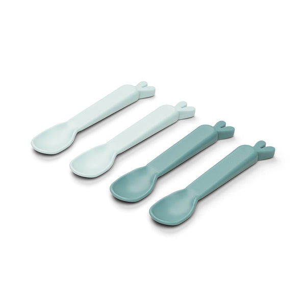 Done By Deer Kiddish Spoon 4-pack - Lalee - Blue
