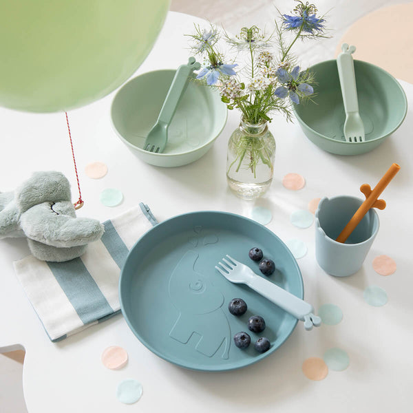 Done By Deer Kiddish Spoon 4-pack - Lalee - Green