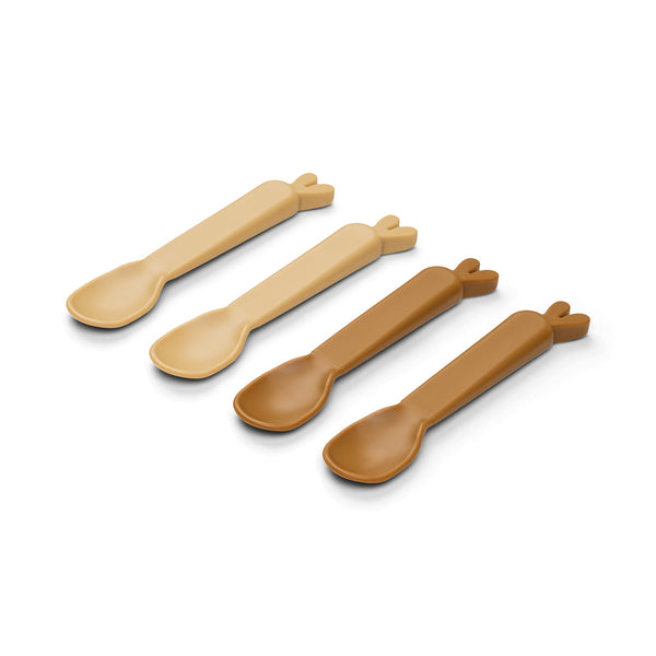 Done By Deer Kiddish Spoon 4-pack - Lalee - Mustard