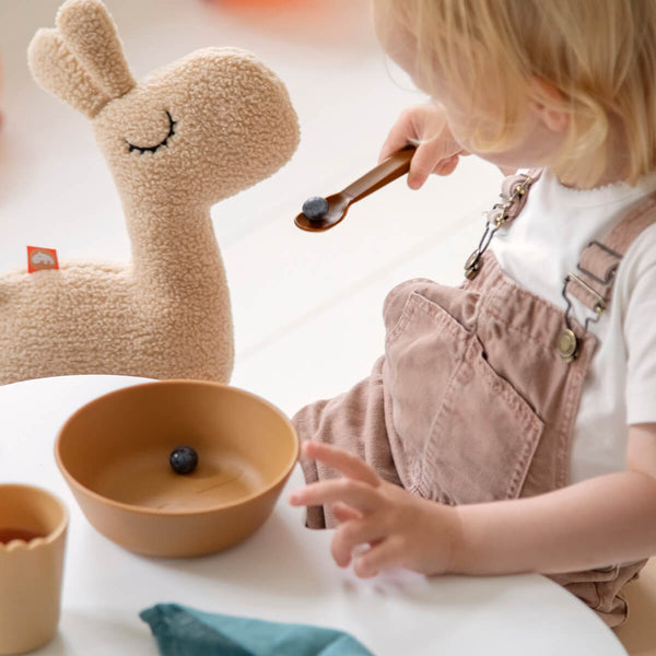 Done By Deer Kiddish Spoon 4-pack - Lalee - Mustard