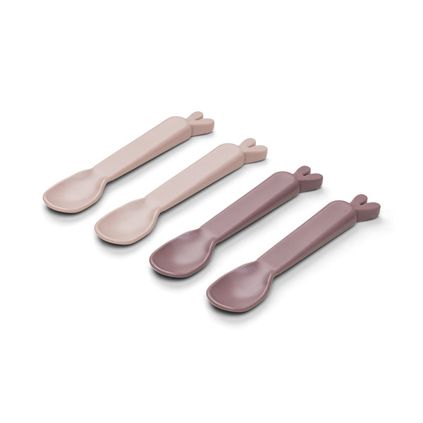 Done By Deer Kiddish Spoon 4-pack - Lalee - Powder
