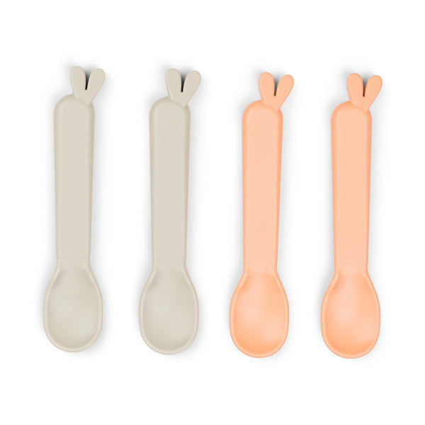 done by deer Kiddish spoon 4-pack - Lalee - Sand/Coral