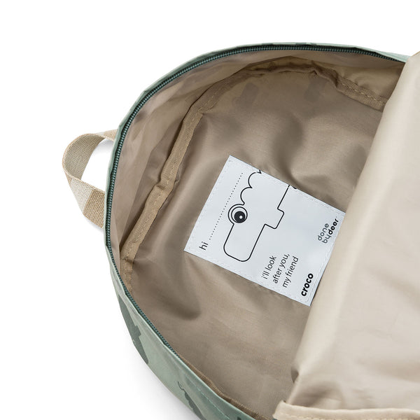 Done By Deer Kids Backpack - Croco - Green - 10 L