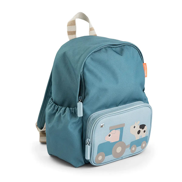 done by deer Kids backpack - Tiny farm - Blue - 7 5 L