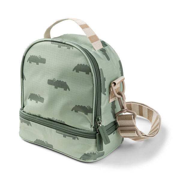 done by deer Kids insulated lunch bag - Croco - Green