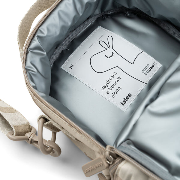 Done By Deer Kids Insulated Lunch Bag - Lalee - Sand